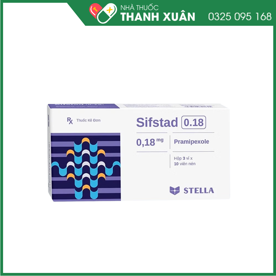 Sifstad 0.18 điều trị Parkinson, hội chứng chân không yên